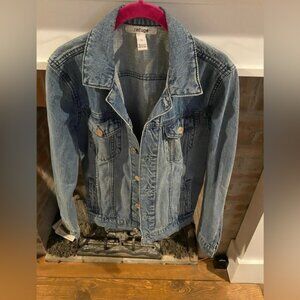 Refuge XS 100% Cotton Denim Jean Jacket Retro Style Long Sleeve​